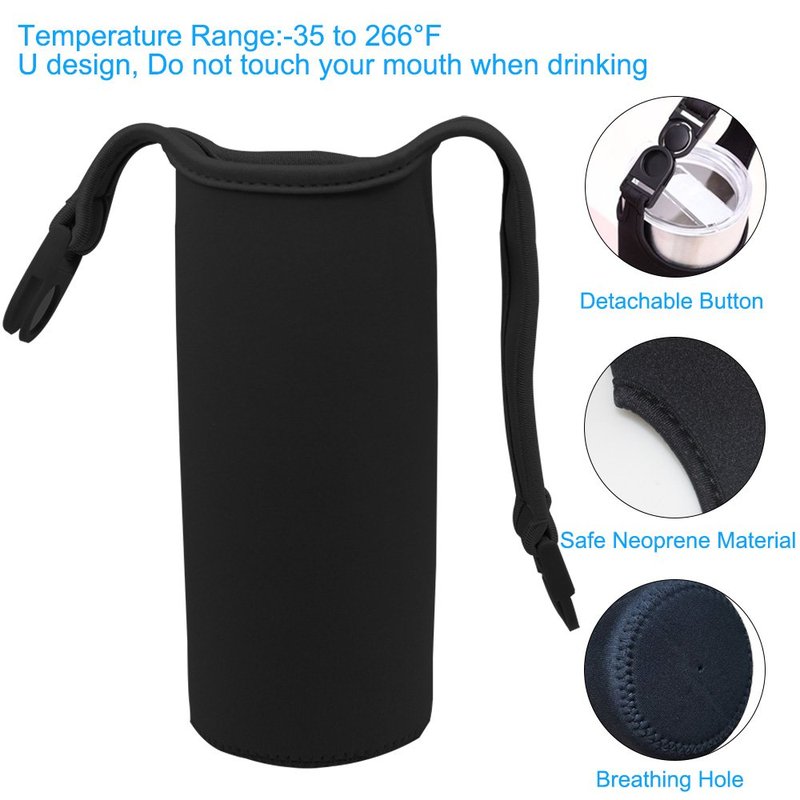 4 Pack 30oz Tumbler Carrier Holder,DanziX Neoprene Sleeve Replacement with Carrying Handle Totally 8 Pcs-Black,Rosy,Purple,Blue