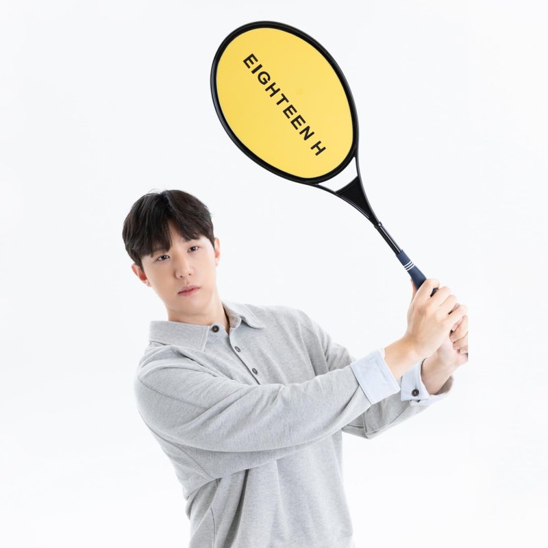 EIGHTEEN H Distance Racket Golf Swing Trainer Racket-Shaped Square Alignment Stick Lightweight Training Aid for Indoor Practice Equipment