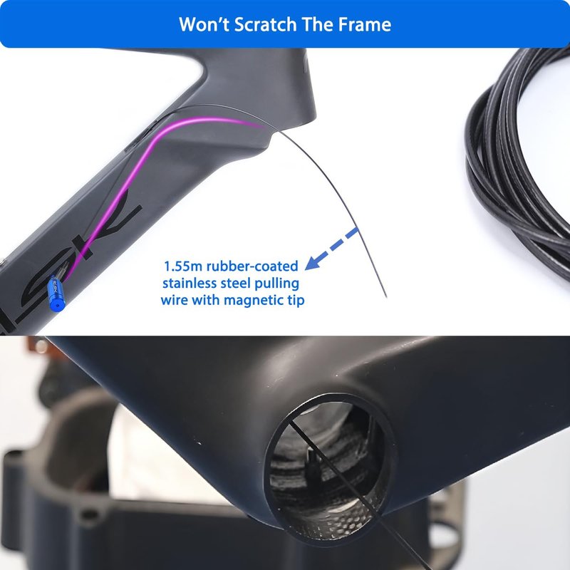 BESNIN Bicycle Internal Cable Routing Tool Cycling Bike Internal Cable Routing Tool for Bicycle Frame Shift (Internal Cable Routing Tool ONLY)