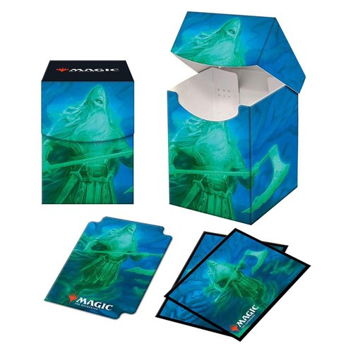 Kaldheim Combo 100+ Deck Box and 100ct Sleeves Featuring Ranar The Ever-Watchful for Magic: The Gathering - Protect Your Cards and Always be Ready for Battle Against Friends Or Enemies in Style