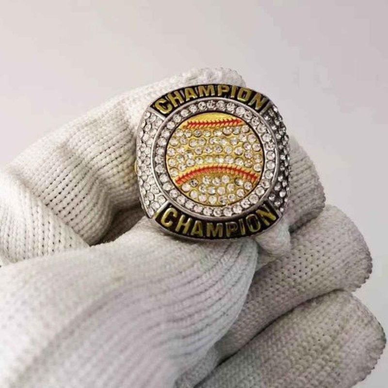 guancrown Baseball Championship Ring Trophy Award Gift Tournament Champions or Finalists Champion Ring (12 pcs Rings, Size 8)