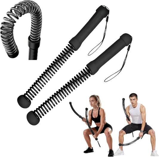 Weighted Ropeless Battle Ropes - Heavy Duty Cordless Exercise Equipment for Home Gym | 2-Pack for Strength Training & HIIT