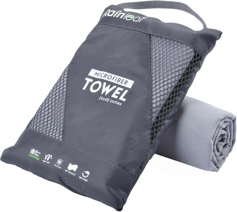 Microfiber Travel Towel - Quick Dry, Super Absorbent & Lightweight | Ideal for Gym, Camping & Beach