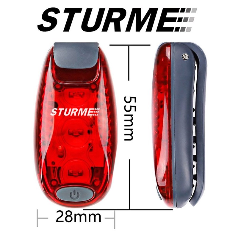 STURME LED Safety Light Strobe Lights for Daytime Running Walking Bicycle Bike Kids Child Woman Dog Pet Runner Best Flashing Warning Clip on Small Reflective Set Flash Walk Night (Green Blue Redx2)