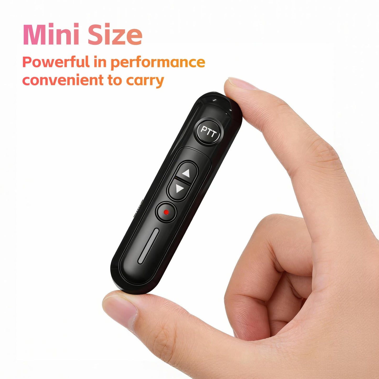 Super Mini Walkie Talkies Pro Two Way Radio with Earpieces, Rechargeable Portable Communication Set for Restaurants, Hotels, Supermarkets, Team Events, Baseball, 2 Pack