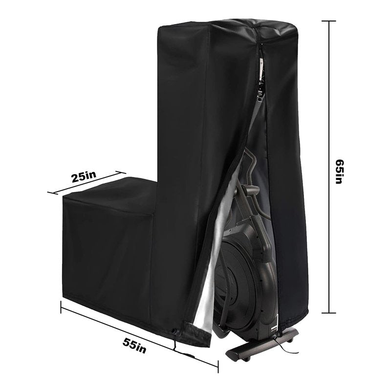 Elliptical Cover 420D Oxford Fabric Gym Dust Cover 55'' x 25'' x 65'' for Elliptical Home Elliptical Exercise Machine