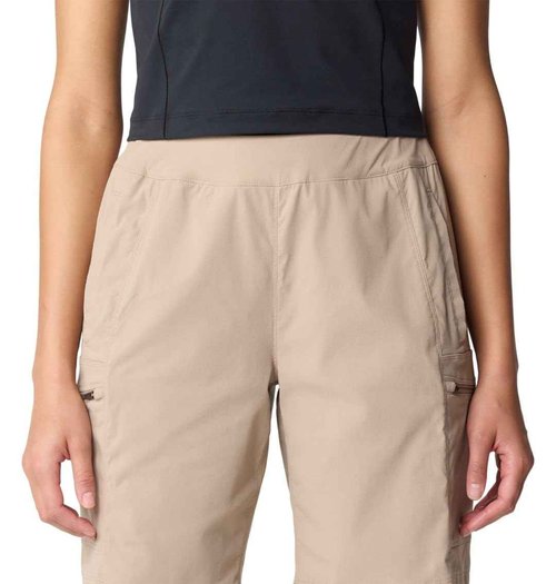 Mountain Hardwear Women's Dynama High Rise Bermuda, Khaki, Small x Regular