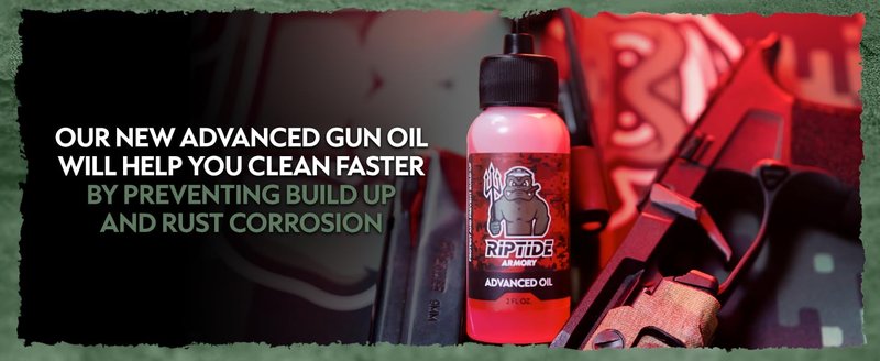 Riptide Armory Advanced Gun Oil - Long-Lasting Graphene Lubrication - Protects Against Buildup | 2oz