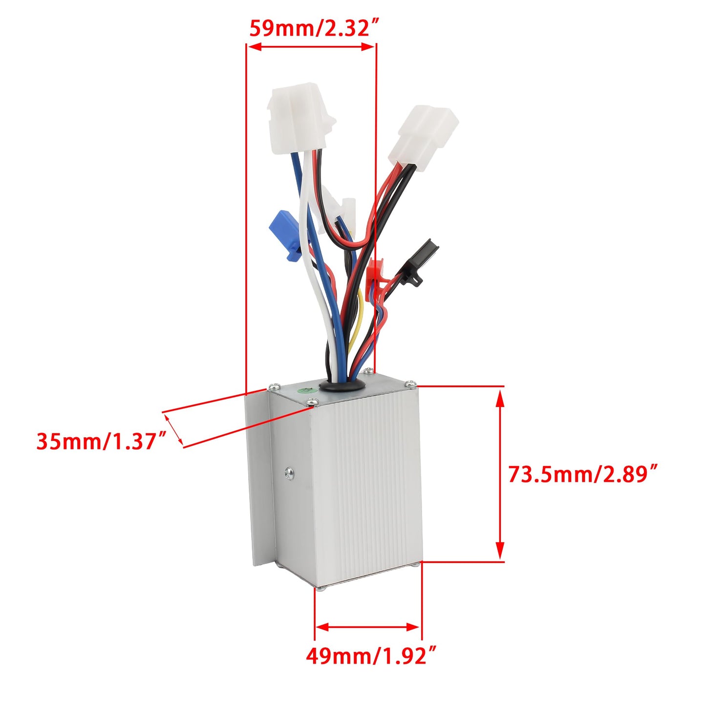 ABCERRSI 24v 250w Motor Speed Controller Compatible with E Bike Electrical Scooter Tricycle Brush Motor