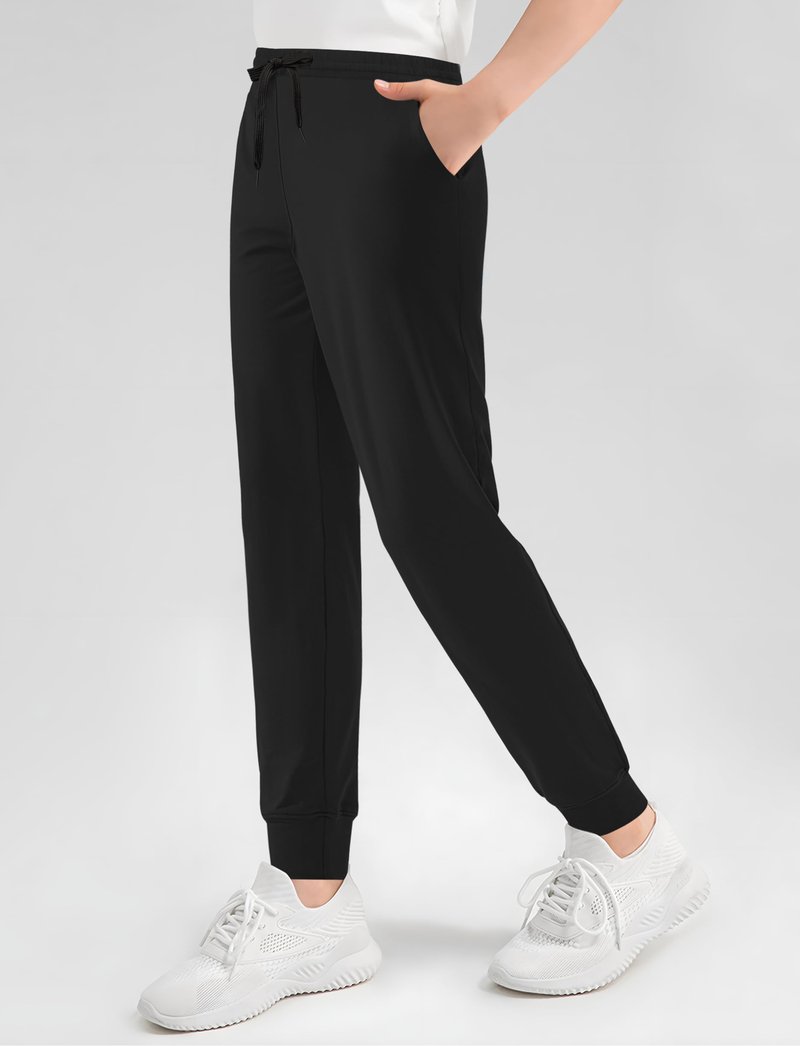 VOGRYE Girls' Sweatpants 3-Pack - Soft Cotton Jogger Pants with Pockets, Elastic Waist Athletic Active Wear for Kids