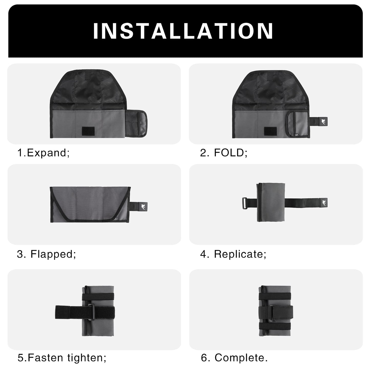 Rhinowalk Bike Saddle Bag Bicycle Under Seat Bag Repair Tools Pouch Frame Bag for Mountain Road Bike Cycling Accessories