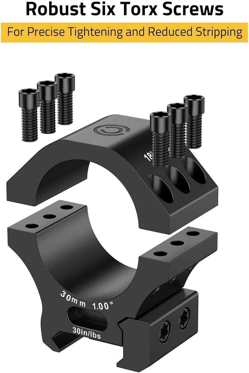 CVLIFE Scope Rings - Precision Scope Mount with Level Bubble for Picatinny Rails - 2 Pack