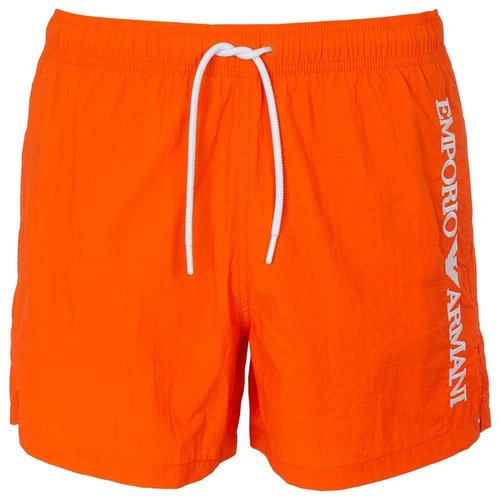 Emporio Armani Men's Classic 4" Swim Trunk, Coral Rose, Medium