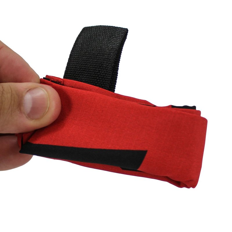 Social Airsoft Dead Rag, I'm Hit Red Kill Rag w/Hook & Loop Fastener and Reflective Strips