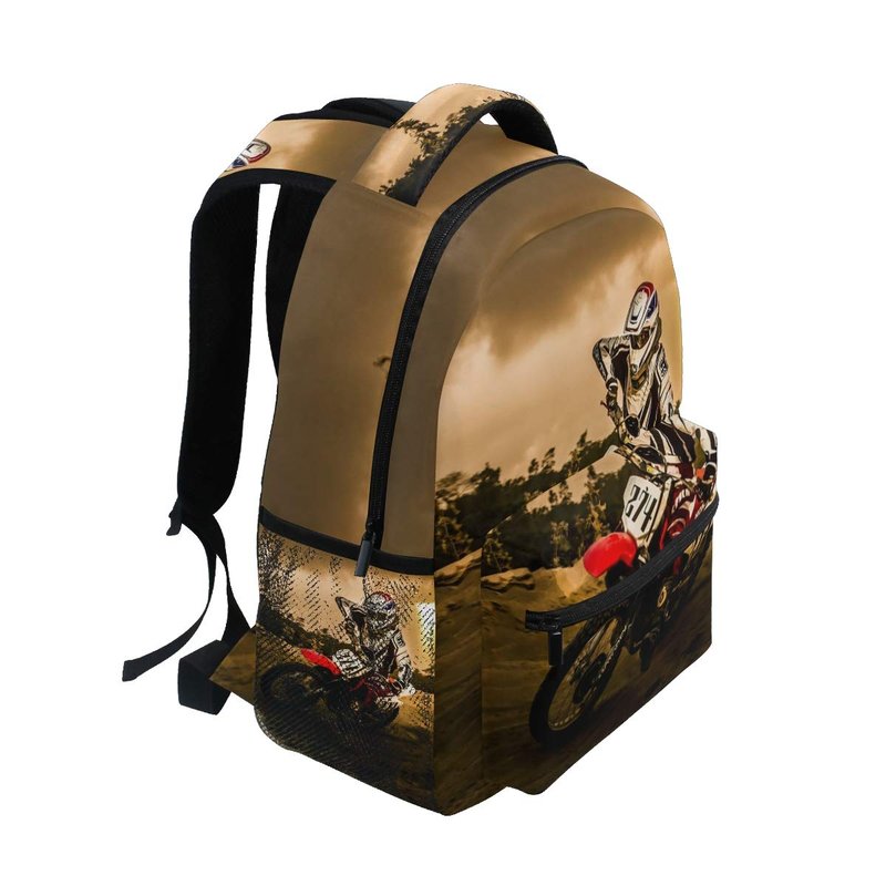 Nerxy Lightweight Dirt-Bike Motocross Motorcycle Vehicle Backpacks Women Bags Men Bookbag