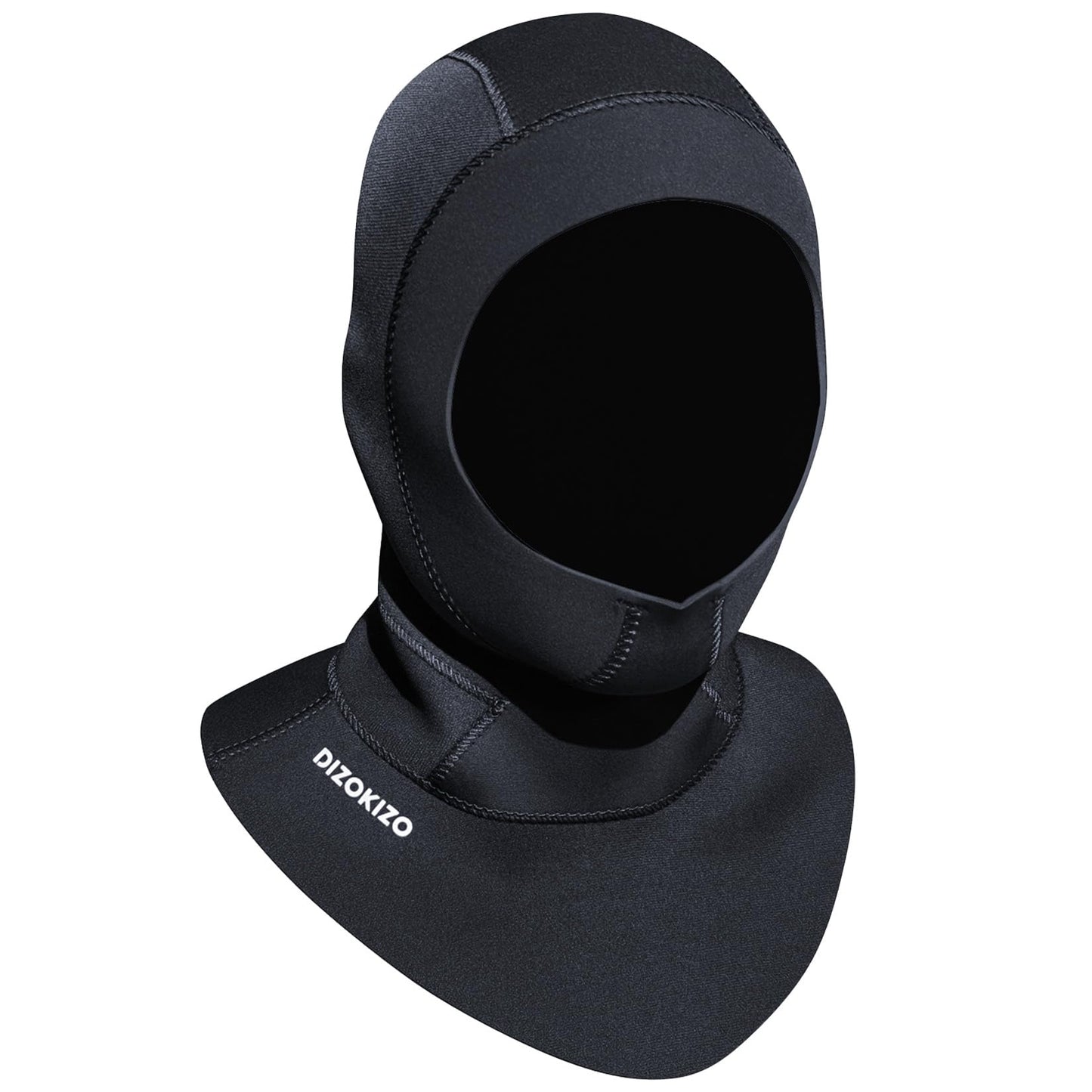 Dizokizo Diving Scuba Hood 3mm Thermal Neoprene Wetsuit Hood for Men Women Wetsuit Hat Cap for Kayaking Snorkeling Sailing Water Sports with Flow Vent (L)