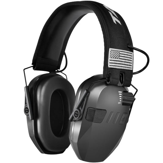 TACWIN Shooting Ear Protection for Gun Range, Active Noise Reduction NRR 23dB Hearing Protection Ear Muffs for Shooting