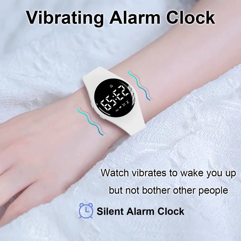 Kids Pedometer Fitness Watch without App/Bluetooth, Rechargeable Sports Watch with 21-Day Battery Life, IP68 Waterproof Watch with Alarm Clock Timer Step/Distance/Calorie Counter for Kid Boys Girls