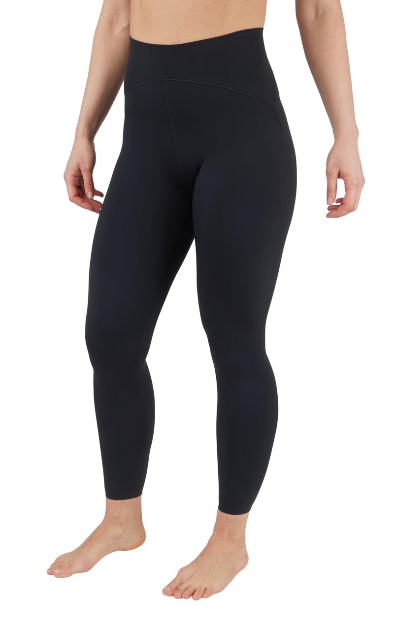 Yogalicious Tummy Control Sculpting Compression Leggings Elastic Free High Waisted Workout Performance Butt Lift Pant - Black - XL