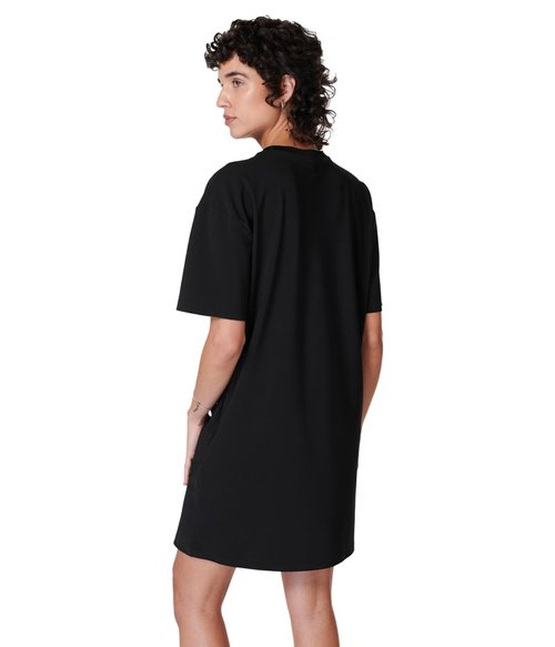 Sweaty Betty Explorer Lightweight Crewneck T-Shirt MINI Dress Black