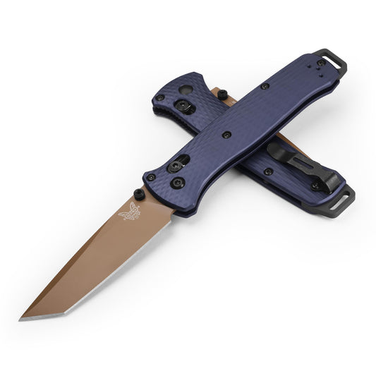 Benchmade - Bailout 537 Tactical Knife with Crater Blue Aluminum Handle (537FE-02)