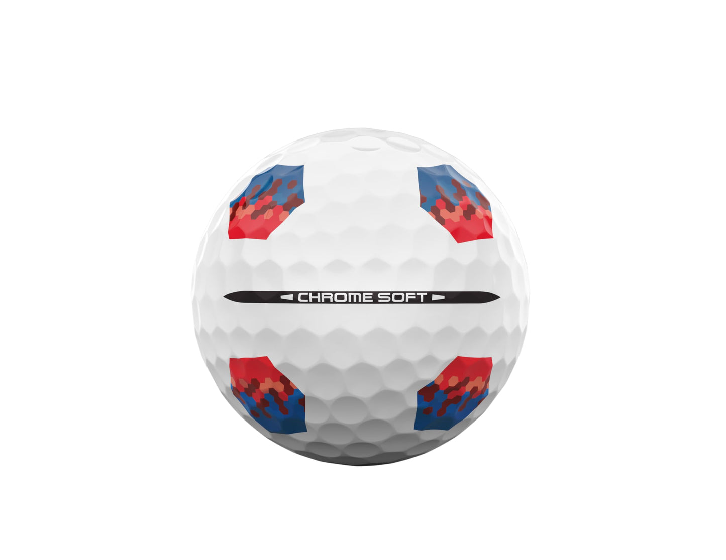 Callaway Golf Chrome Soft 2026 Golf Balls(Tru Track Blue/Red,One Dozen)