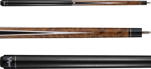 Viper Diamond 58" 2-Piece Billiard/Pool Cue, Brown, 20 Ounce