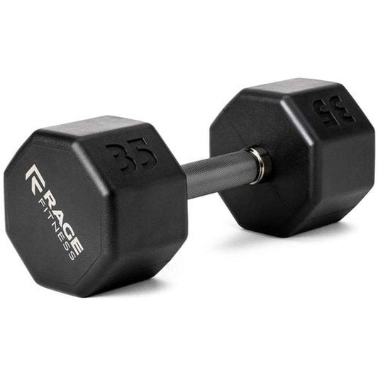 Rubber Coated Dumbbell - No Roll Design Easy-Grip Steel Knurled Handle, Weights Dumbbells Set for Strength Training - Ideal Weights Set for Home Gym - 10-60 LBS SOLD INDIVIDUALLY
