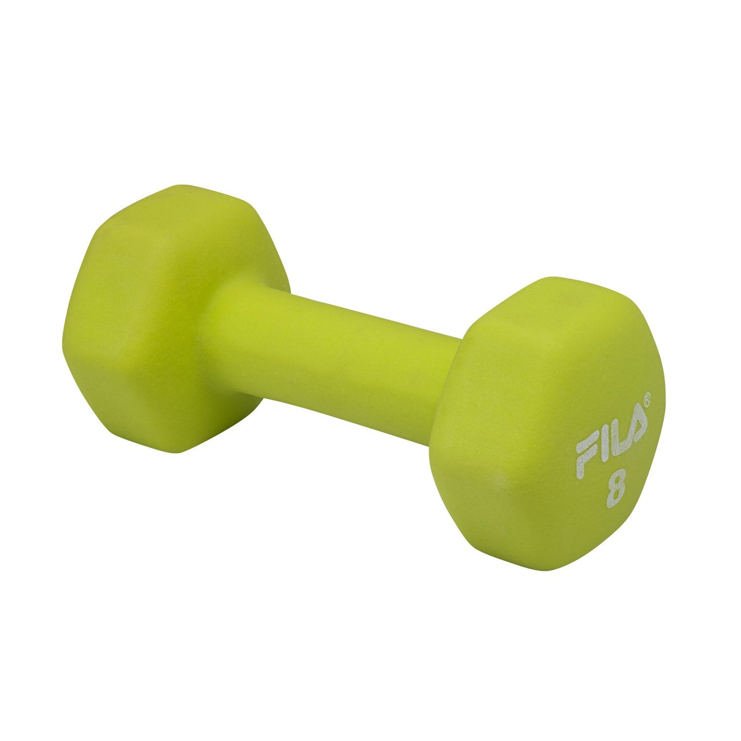 FILA Accessories Hand Weights for Women & Men - 8 lb Dumbbell Neoprene Covered for Workout, Exercise & Fitness (Sold as Single 8 Pound Dumbbell)