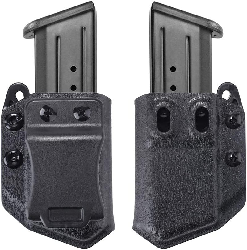 Universal Mag Carrier - 2-Pack IWB/OWB Holster for 9mm/.40 Double Stack Magazines