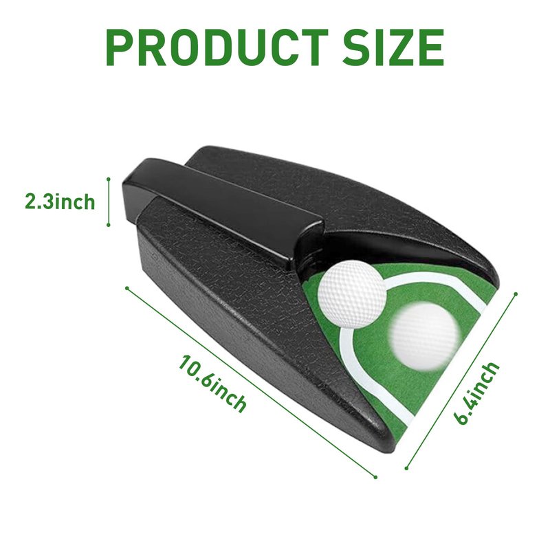 QPPKII Golf Ball Return Putting Unit, Automatic Return Machine, Indoor Golf Putting Hole, Battery-Powered Practicing, Suitable for Practicing at Home, Office, Yard, Party