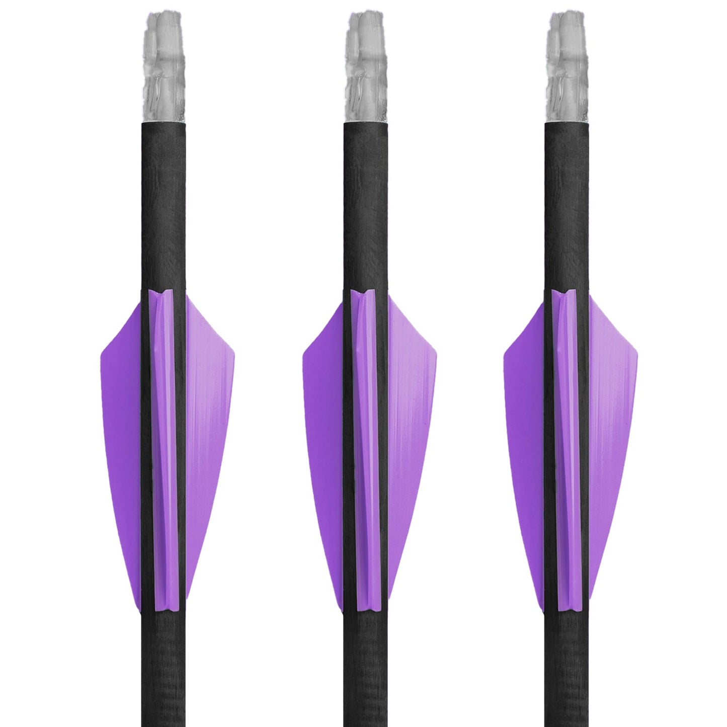TAC Vanes 2.25" Driver Arrow Vanes | Archery Fletching for Compound & Crossbow | Durable, Lightweight, High Accuracy, Purple 36 Pack