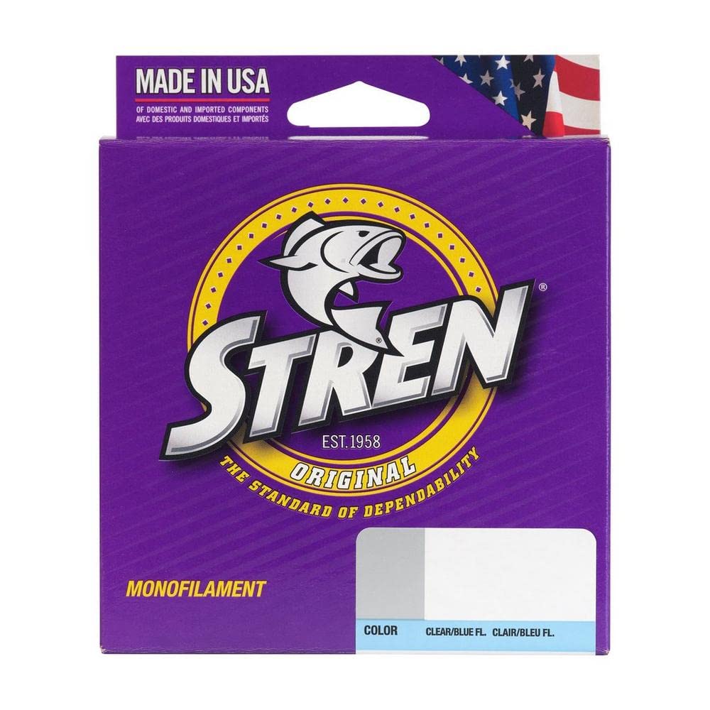 Stren Original®, Clear/Blue Fluorescent, 30lb | 13.6kg Monofilament Fishing Line, Suitable for Freshwater Environments