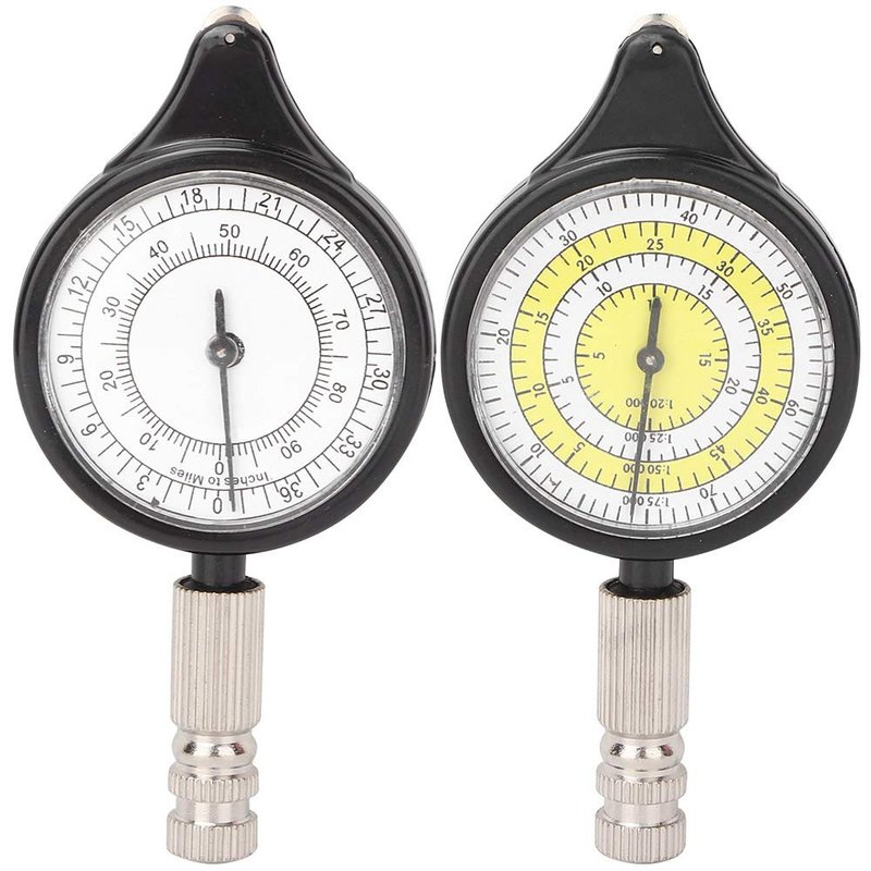 MOUMOUTEN Map Measurer, Old Fashioned Mini Outdoor Map Measurer Distance Caculator Mapping Tool, Measures The Distance Between 2 Points in Map, for Hiking, Camping, Traveling