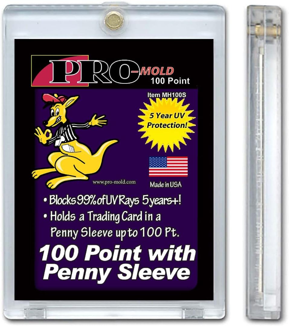 Pro-Mold Magnetic One Touch Card Holders - 100 pt. Sleeved Card Storage (20 Pack)