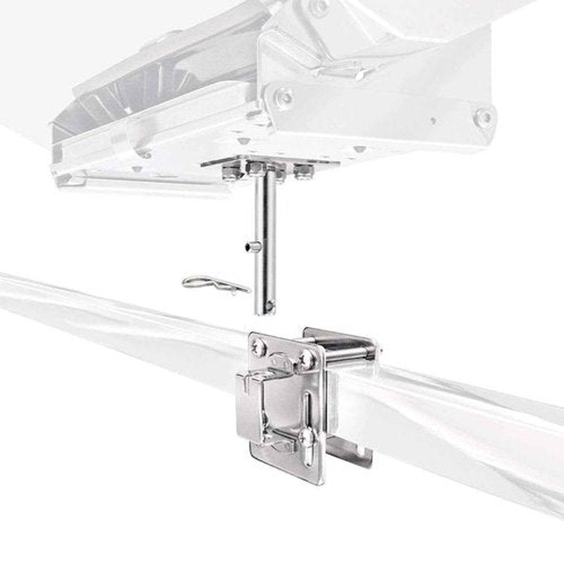 Magma T10-340 Single Side/Bulkhead or Square/Flat Rail Mount for Single Mount Rectangular Grills and Fillet Tables| Stainless Steel Boat Grill/Table Mount | Versatile Marine Accessory Bracket