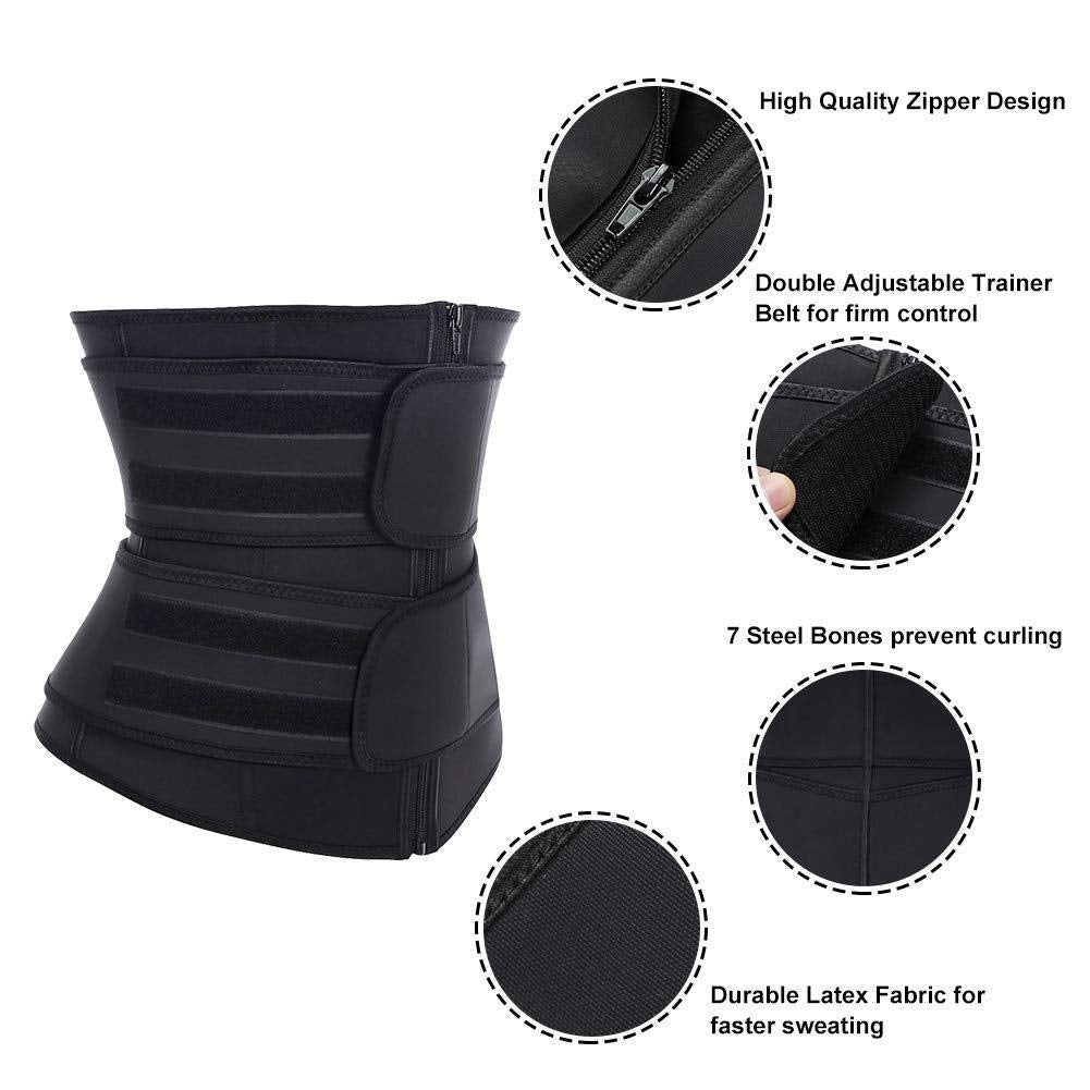 DDFS Fajas Moldeadoras De Cintura Y Abdomen Shapewear Tummy Control Seamless Corset Sports Waist Trainer for women Weight Loss Black L