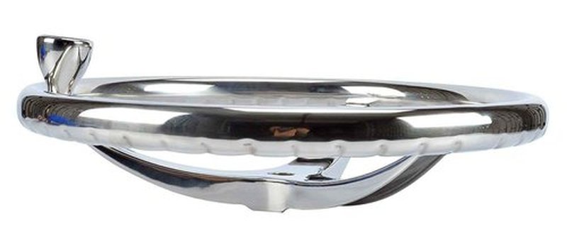 Amarine-made Stainless Steel Boat Steering Wheel 3 Spoke 13-1/2" Dia, with 1/2"-20 Nut and Turning Knob for Teleflex Cable Helm