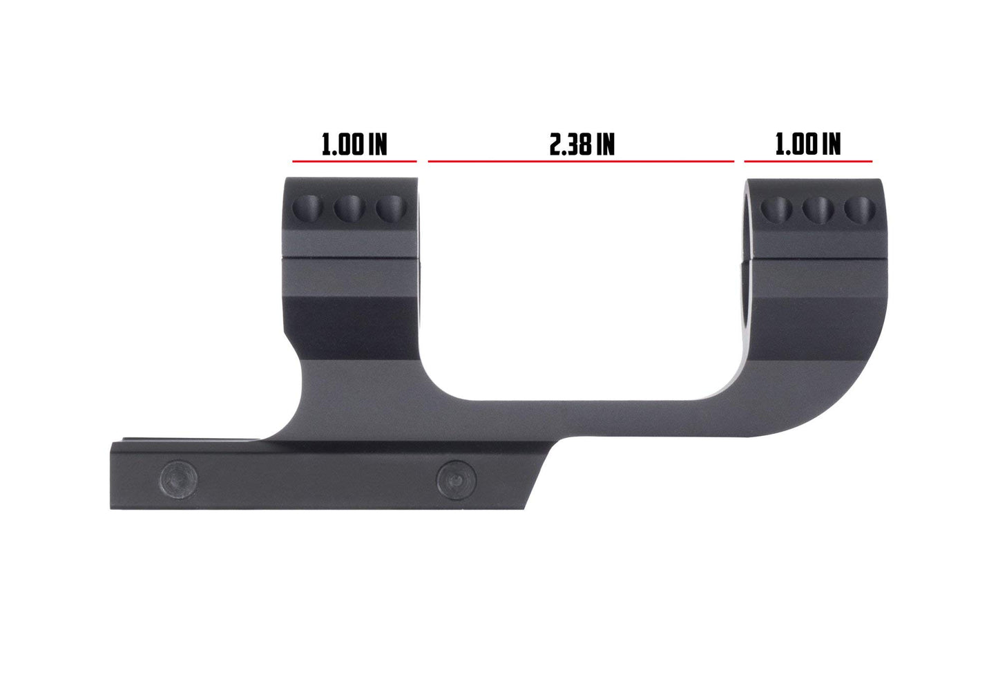 Monstrum Offset Cantilever Dual Ring Scope Mount | 1 inch Diameter