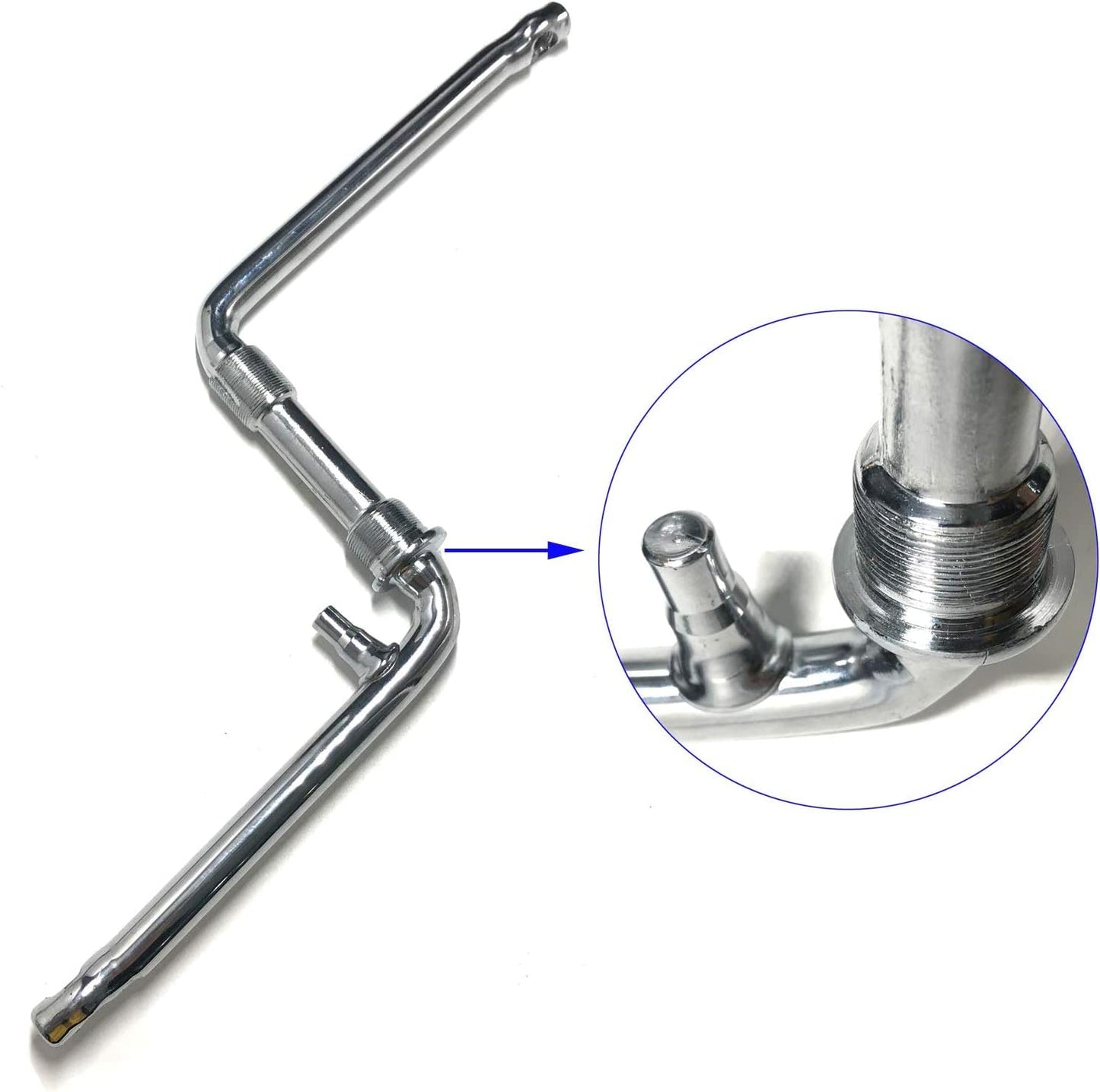 DONSP1986 2”Cup Wide Pedal Crank Kit, One-Piece Crank, for 2- Stroke Motor,Gas Motorized Bicycle 48cc/66cc/80cc (Black-Silver, 44 Teeth)