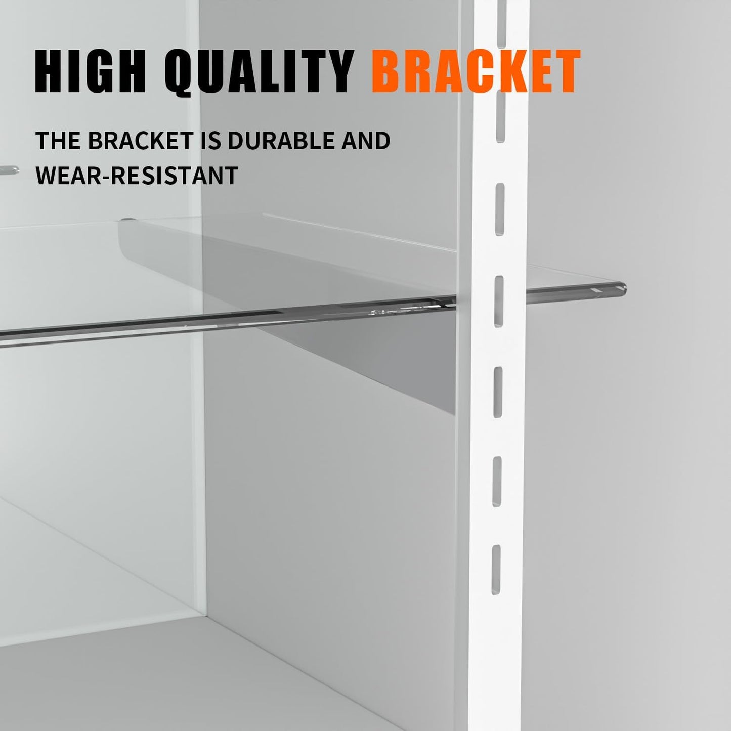White Retail Display Case - 48” W x 18” D x 38” H | Illuminated Glass Showcase with Storage