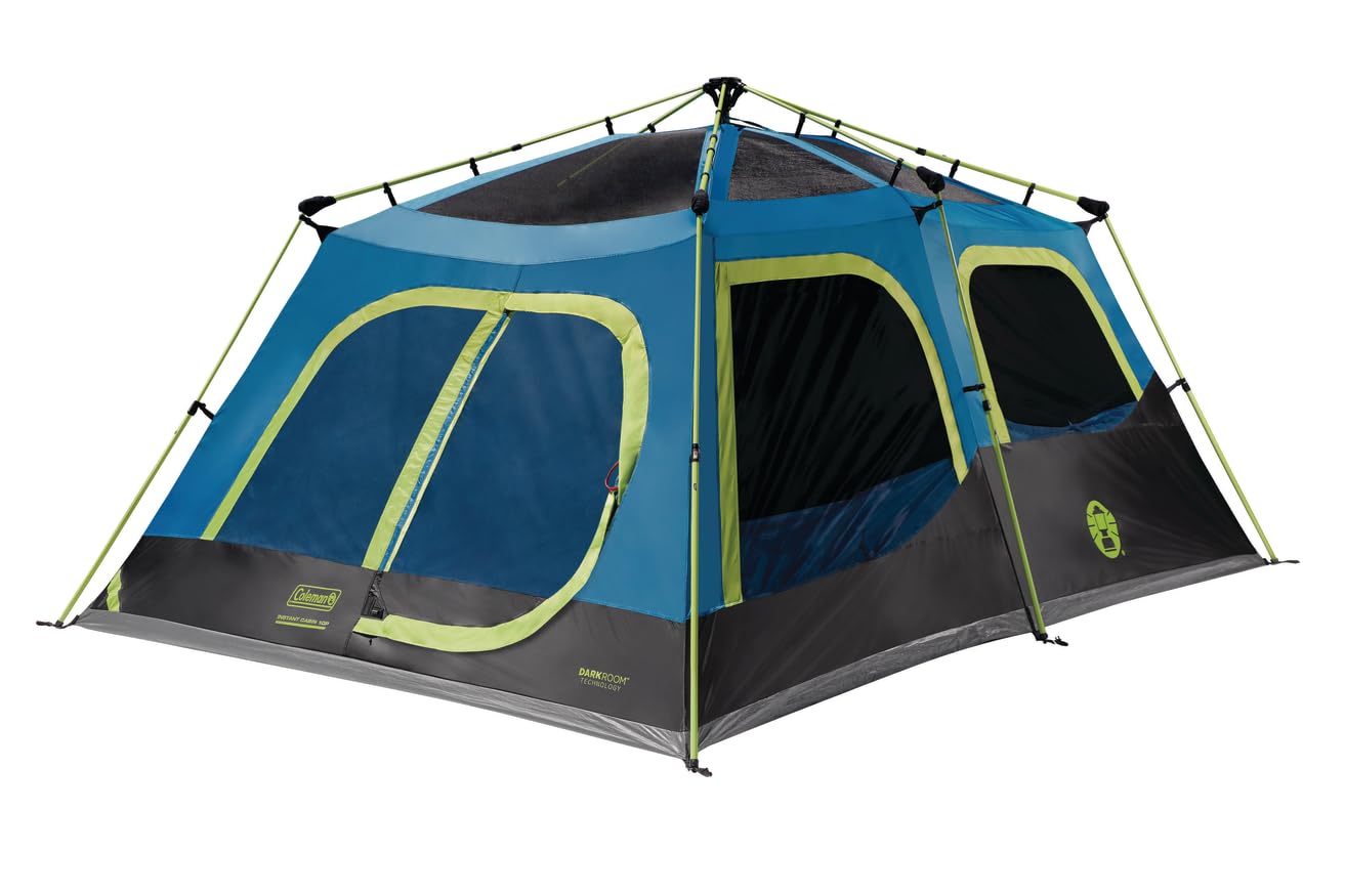 Coleman Camping Tent with Instant Setup, 4/6/8/10 Person Weatherproof Tent with Weathertec Technology, Double-Thick Fabric, and Included Carry Bag, Sets Up in 60 Seconds