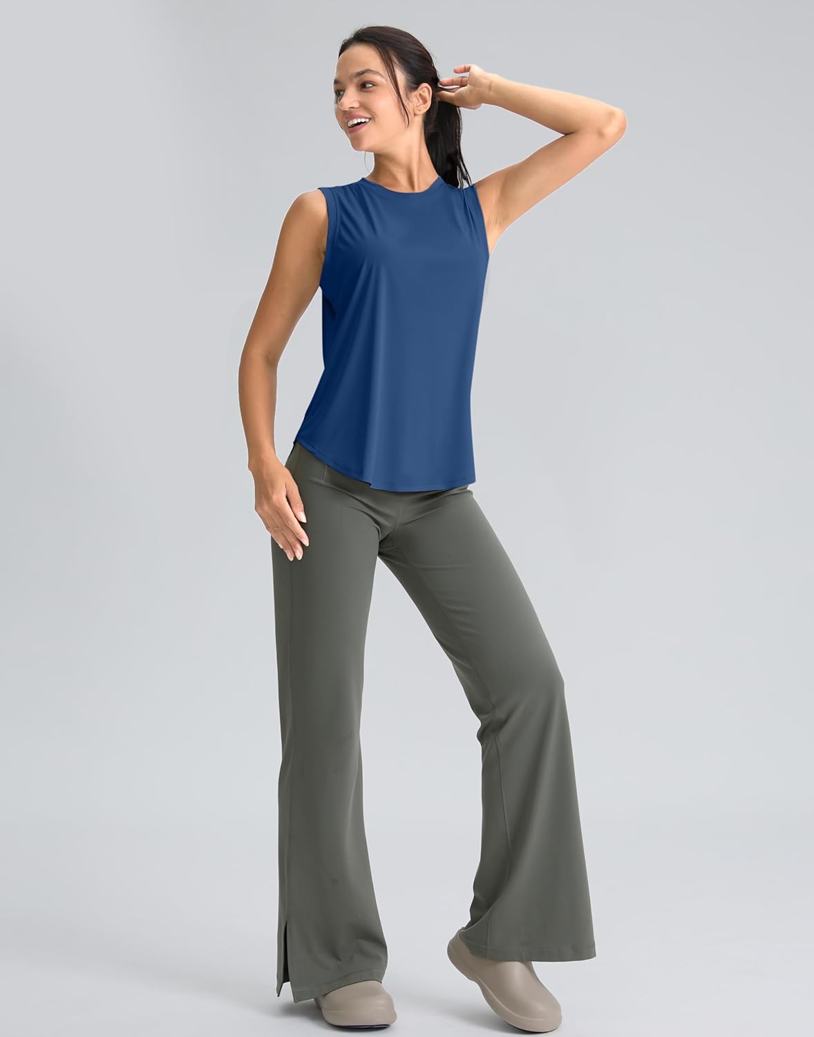 Women's Sleeveless Workout Tops - Breathable Lightweight Yoga & Tennis Tanks | Athletic Running Shirts