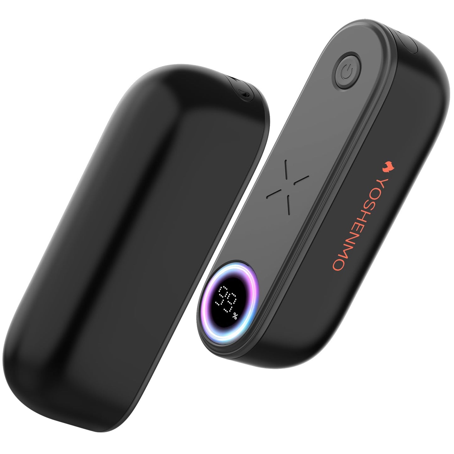 Hand Warmers Rechargeable 2 Pack, 6000mAh Magnetic Electric Hand Warmer with LED Display, Max 140℉, 16Hrs Long Lasting, Golf Accessories, Camping Essentials, Gifts for Men, Women, Camping, Hunting