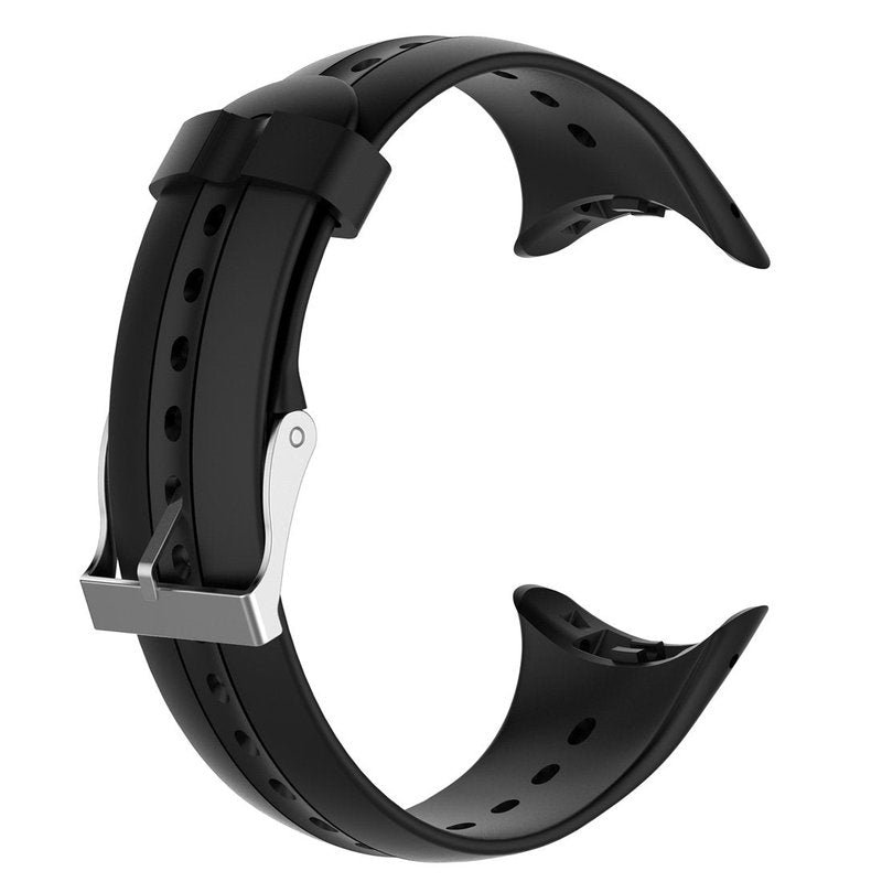 MOTONG Silicone Replacement Strap For Garmin Swim Watch (Silicone Black)