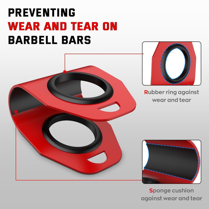 Home Gym Clips, Convert Dumbbells to Barbell, Turn Bars into Landmines, T-Bar Row with Any Grip, Hook Dumbbells on Dip Belts, Versatile Weightlifting Accessory for Olympic (1 Pcs)