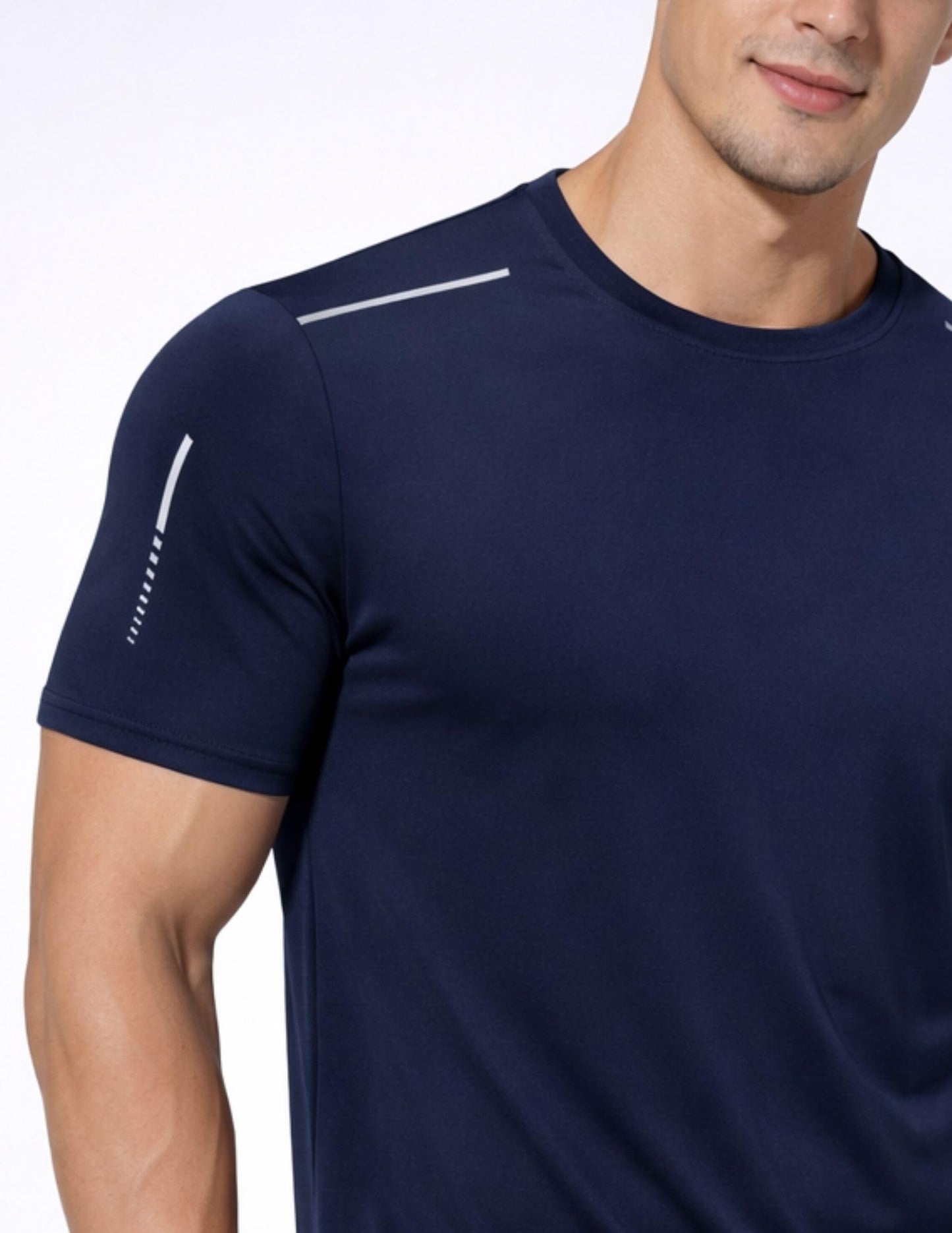 5 Pack Men’s Active Quick Dry Crew Neck T Shirts | Athletic Running Gym Workout Short Sleeve Tee Tops Bulk (Set 21, Medium)