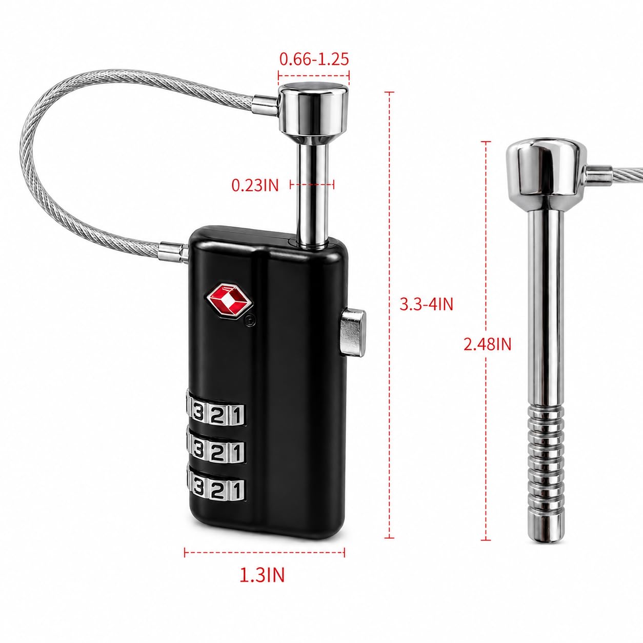 TSA Approved Gun Cases Lock (Pack 2)
