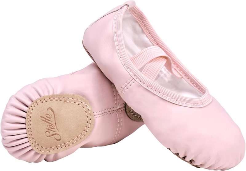 Ballet Shoes for Girls | Soft Leather Toddler & Kids Dance Slippers - Comfortable Fit