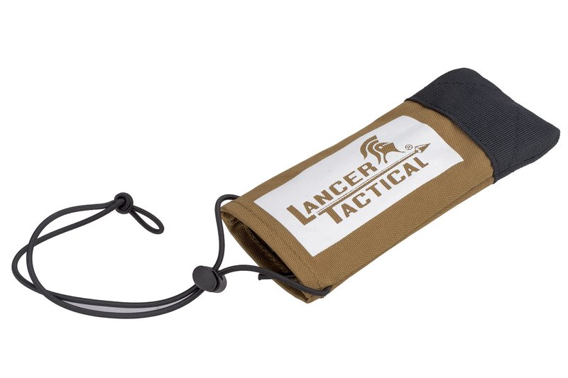 Lancer Tactical Airsoft Tactical Airsoft Barrel Cover w/Bungee Cord for Airsoft Guns and Paintball Markers-2 Pack (Tan)